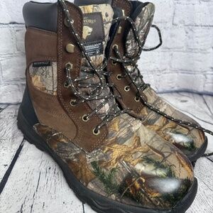 Men Boots With Branch Pattern Size 10.5 Waterprof Brand Survivors